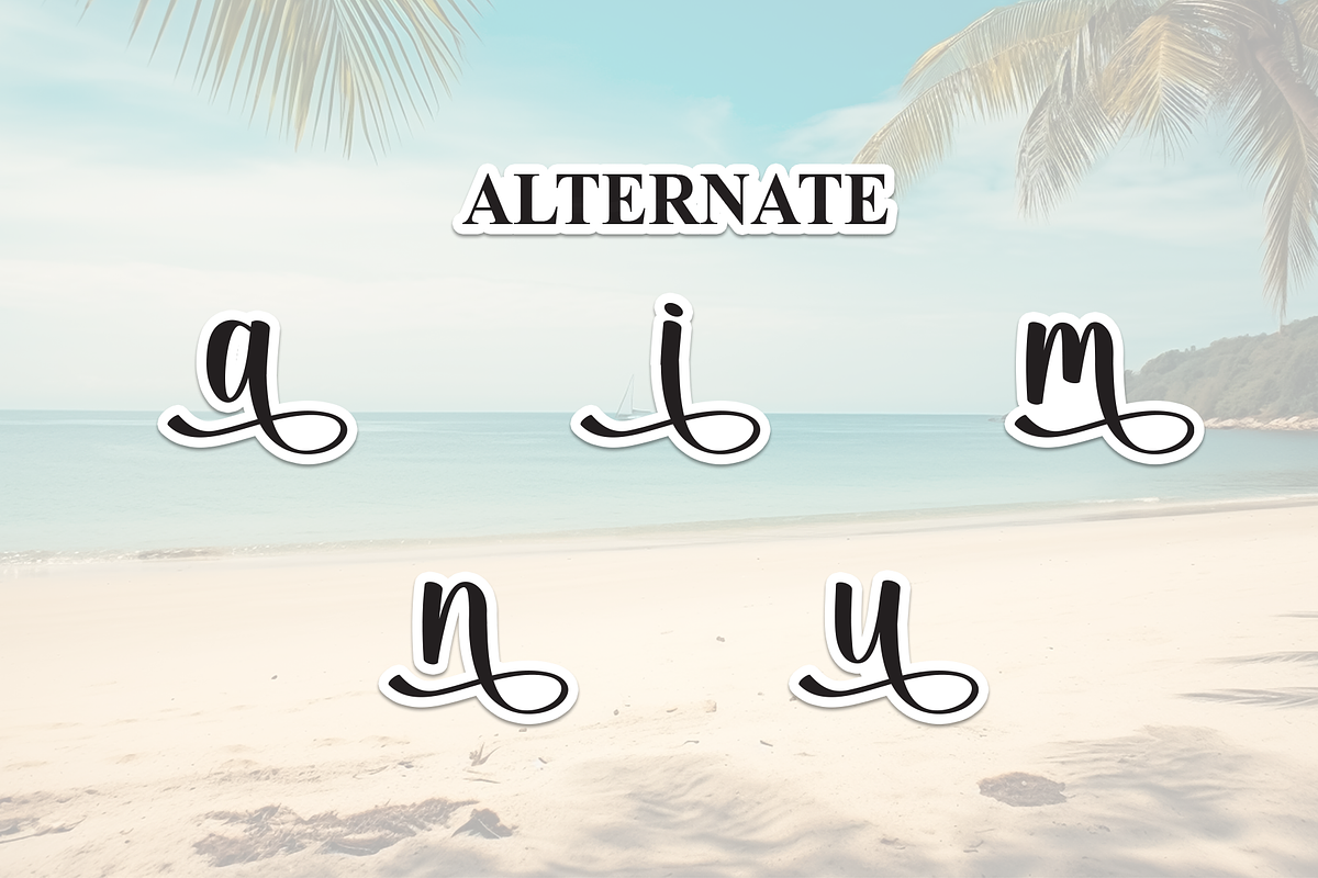 Summer Beach | Script Font, a Handwritten Font by Scratchones (Photo 8 of 9)