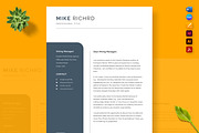 PROFESSIONAL RESUME, a Resume Template by Nur Designer (Thumbnail 2 of 4)