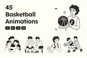 Animated Basketball Illustration Set, a Sport Illustration by Vectors Market (Thumbnail 1 of 5)
