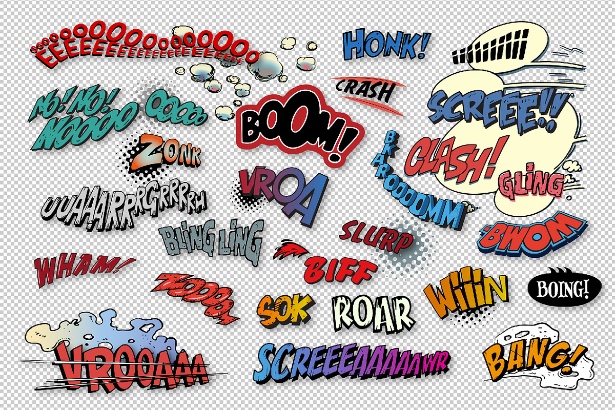 Comic Book Explosions Bundle, an Illustration by Vector Clash (Photo 9 of 10)