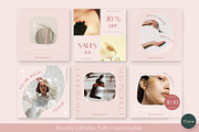 Pink Skincare Instagram Creator Kit, a Social Media Template by Clairee Design Studio (Thumbnail 2 of 7)