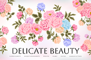 DELICATE BEAUTY - Soft Floral Set, an Object Illustration by Artflorara (Thumbnail 1 of 16)