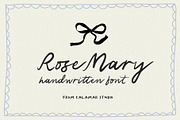 Rose Mary Handwritten Wedding Font, a Script Font by Calamar Studio (Thumbnail 1 of 18)