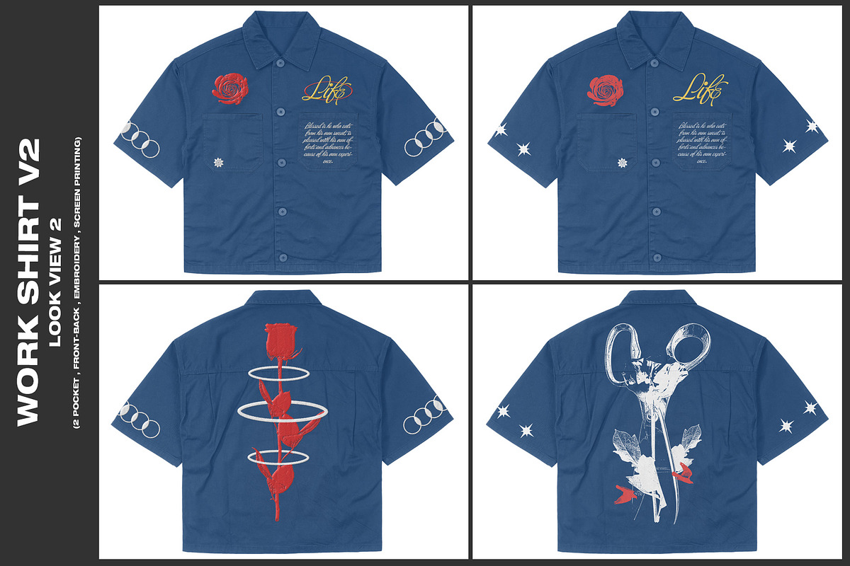 Work Shirt V2 - Mockup, a Shirt Mockup by DaldSgh (Photo 4 of 17)