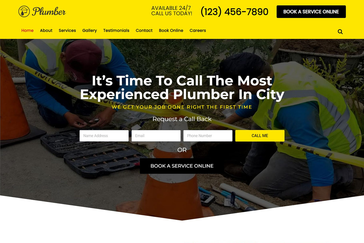 Plumber WordPress Theme - Plumber Pro