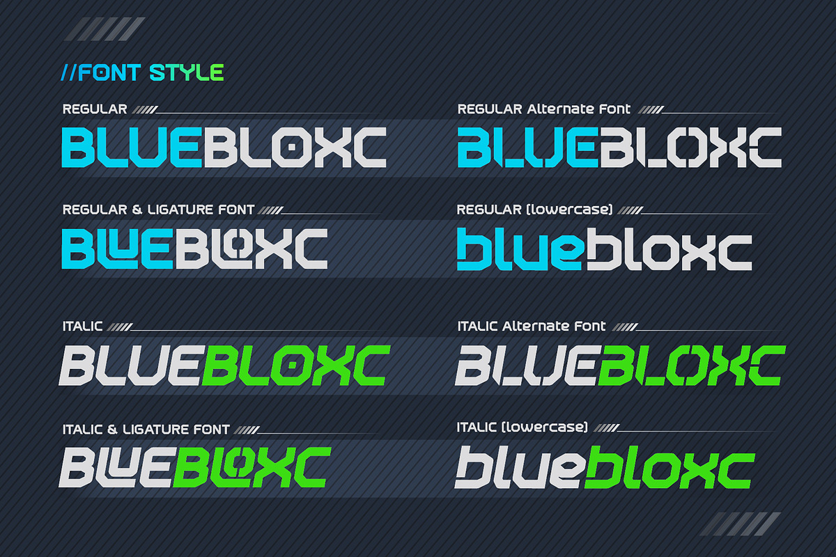 Blue Bloxc, a Sans Serif Font by BBtypeStudios (Photo 11 of 17)
