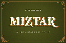 Miztar - Victorian Style Font
