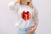 Chic Neon Red Christmas Clipart Bund, an Illustration by SVGArt (Thumbnail 3 of 8)