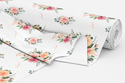 Watercolor patterns with roses, a Pattern Graphic by AnnelyBlooms (Thumbnail 3 of 7)