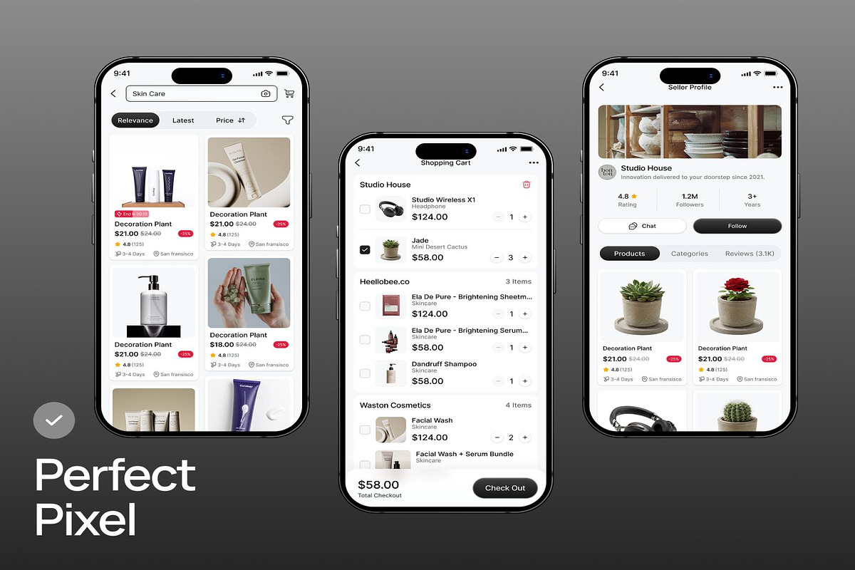 Theshopy AI Ecommerce Mobile UI Kit, an UI Kit Template by Creative Perspective (Photo 3 of 6)