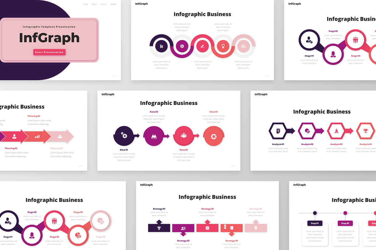 InfGraph - Infographic PowerPoint, a Presentation Template by ...