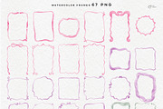 Hand Drawn Watercolor Frames SVG, a Graphic by ollalya (Thumbnail 2 of 10)