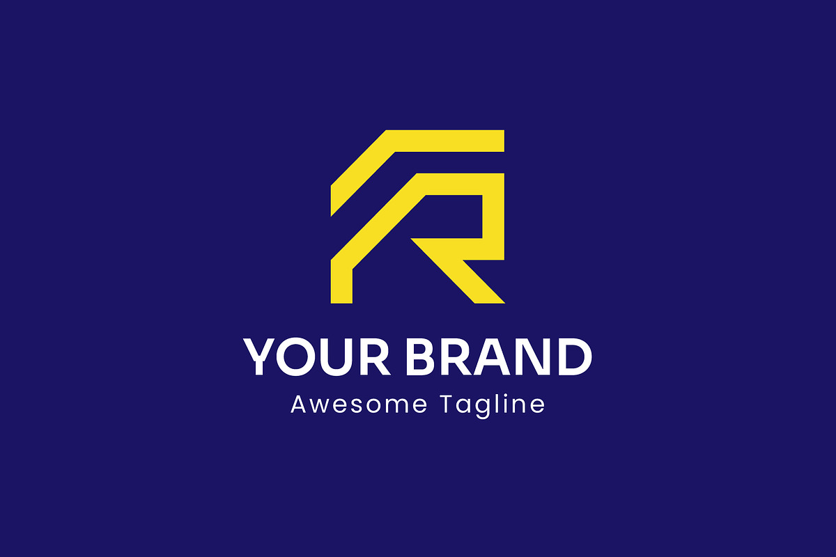 LETTER R ABSTRACT LOGO-CONSTRUCTIONS, a Templates & Theme by Dorst Branding (Photo 1 of 3)