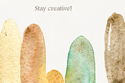 Watercolor abstract earthy clipart, a Background Graphic by TanyaOak (Thumbnail 6 of 6)