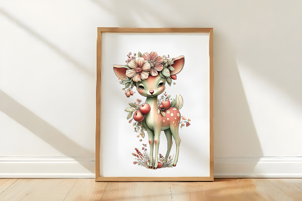 Whimsical Animals with Fruits Clipar, an Illustration by Designworld (Photo 2 of 6)