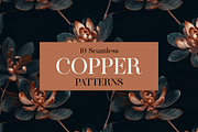10 Copper Botanica Patterns, a Pattern Graphic by Motifs (Thumbnail 3 of 12)