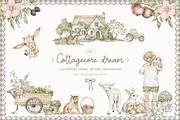 Cottagecore Dream. Animals & nature, an Animal Illustration by Kreker Kate (Thumbnail 1 of 15)