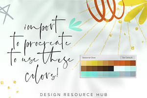 Procreate Color Palette SeasonalGlow