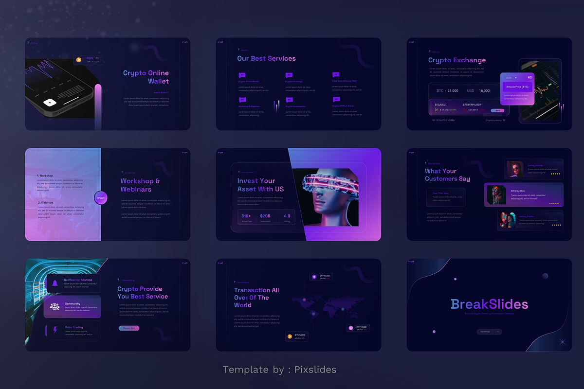 Cryptocurrency & Bitcoin Keynote, a Presentation Template by Pixslides (Photo 4 of 7)