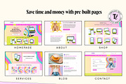 Rainbow Wix Website Template, a Wix Template by Template Twist Shop (Thumbnail 6 of 10)