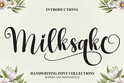 Milksake | Script Font, a Script Font by Scratchones (Thumbnail 1 of 6)