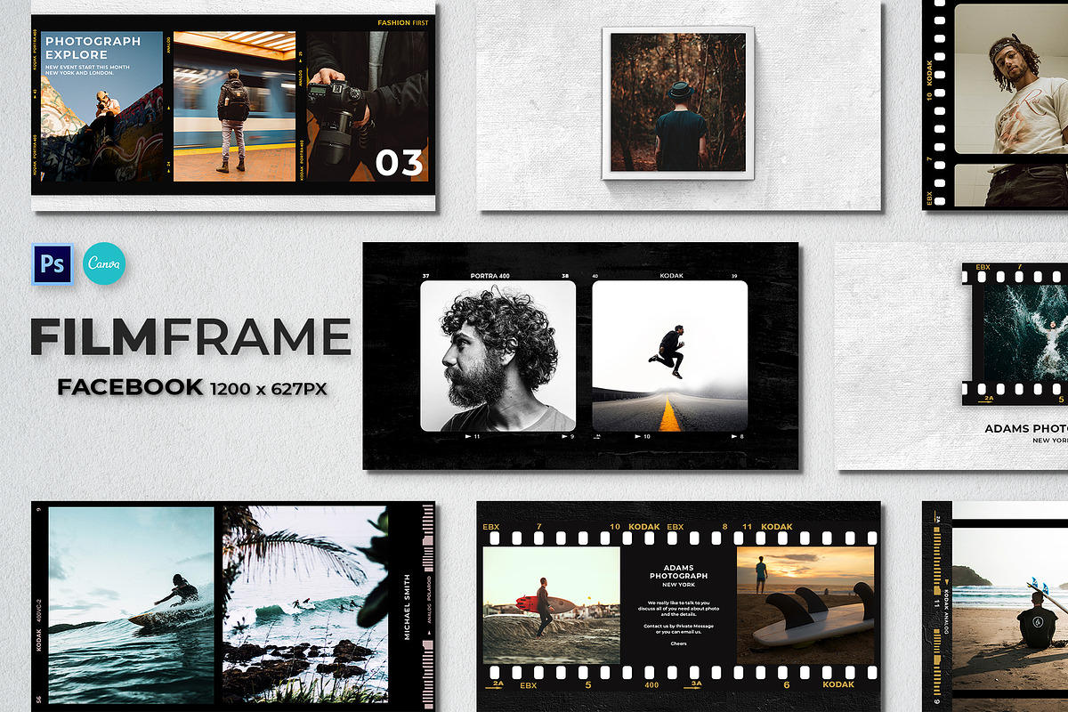 Film Frame Bundle, a Social Media Template by Analogi Studio (Photo 46 of 53)