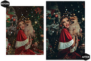 12 Festive Xmas Photoshop Actions, an Action Add-On by Hue Palettte Studio (Thumbnail 2 of 8)