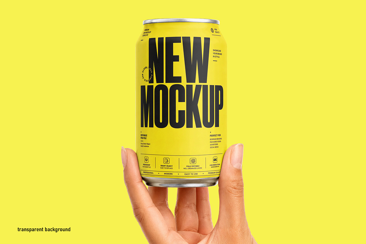 Soda Can Mockup Bundle, a Packaging Mockup by pixelmock (Photo 11 of 12)