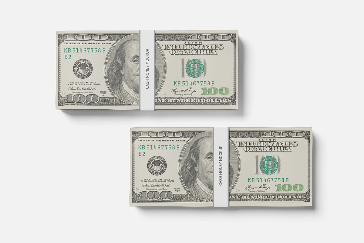 Cash Money Mockup, a Print Template by xavier_studio (Photo 5 of 5)