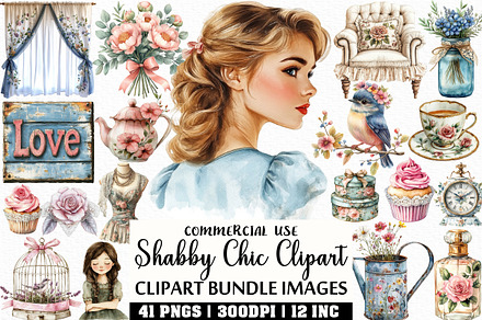 Vintage Shabby Chic Clipart