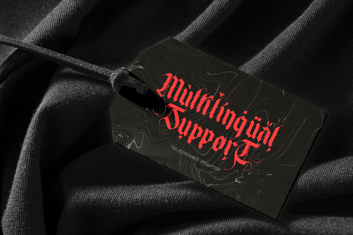 Makhor Metal Blackletter Font, a Blackletter Font by alit design (Photo 19 of 20)