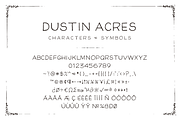 Dustin Acres, a Script Font by Graticle (Thumbnail 6 of 7)