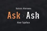 Kiner Medium, a Serif Font by YockMercado (Thumbnail 5 of 6)