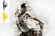 Abstract Newspaper Photoshop Action, an Action Add-On by AB-TheDesigner (Thumbnail 4 of 4)