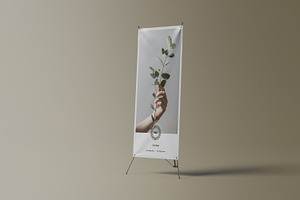 X Stand Banner Mockup, a Product Mockup by Akaimockup