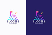 Abstract Success Logo Mountain Flag, a Branding & Logo Template by Signatoro (Thumbnail 1 of 4)