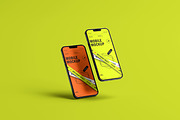 10 Screen Mockup Multi iPhone, an iPhone Mockup by East Gallery (Thumbnail 5 of 10)