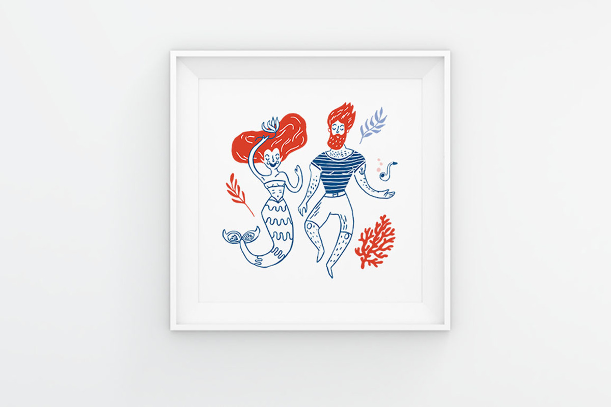 Underwater Love PNG Clip Art Set, a Decorative Illustration by Lilla Bölecz (Photo 4 of 5)