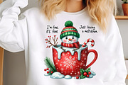 Funny Cute Snowman Png Christmas PNG, an Illustration by SinaCreation (Thumbnail 5 of 7)