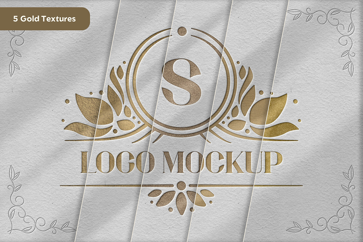 Gold Letterpress Text & Logo Effect, a Layer Style Add-On by Andrew Skoch Design (Photo 6 of 6)