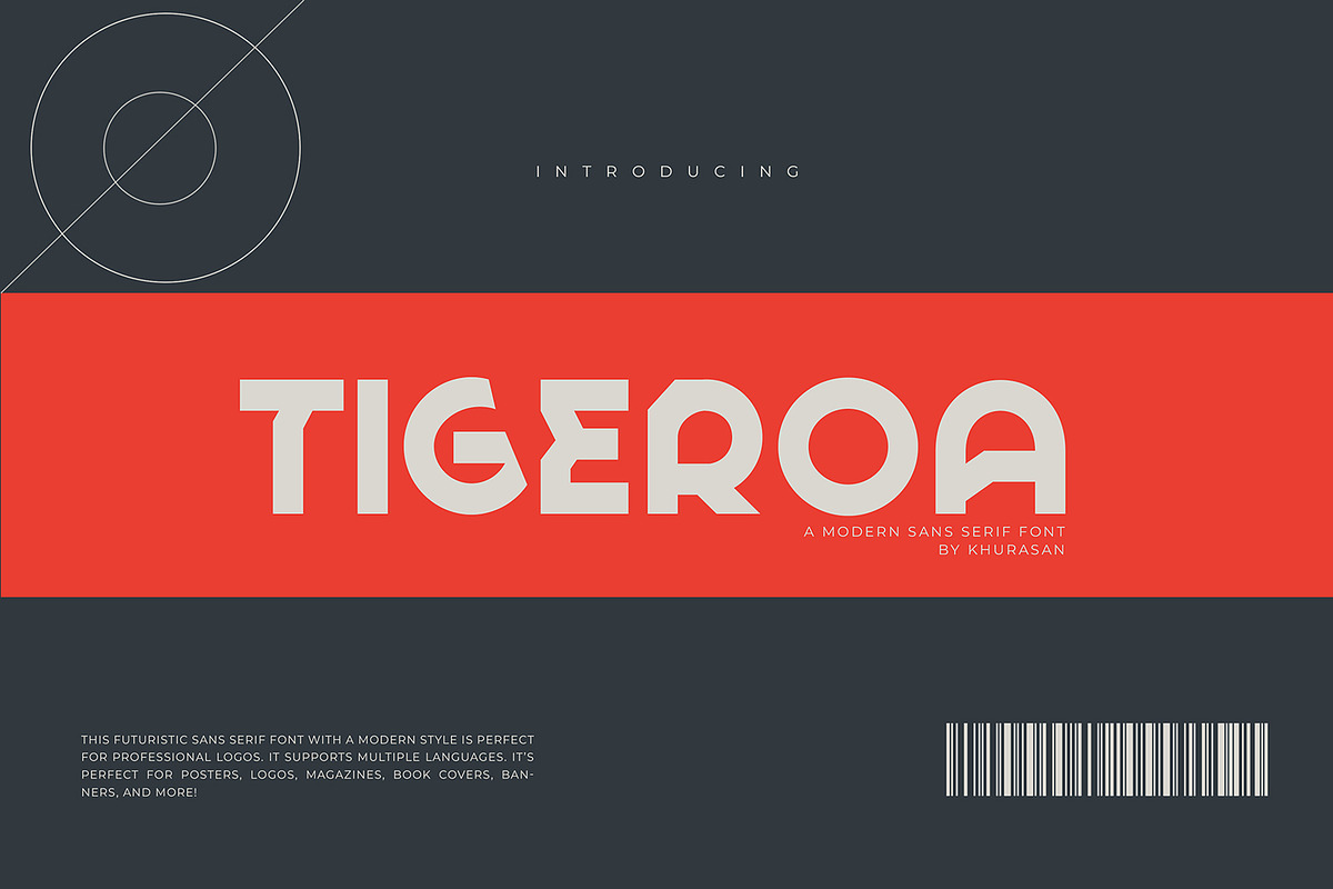 Tigeroa, a Sans Serif Font by khurasan (Photo 1 of 6)