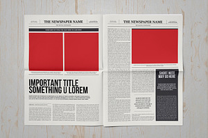 Classic A3 Newspaper Template