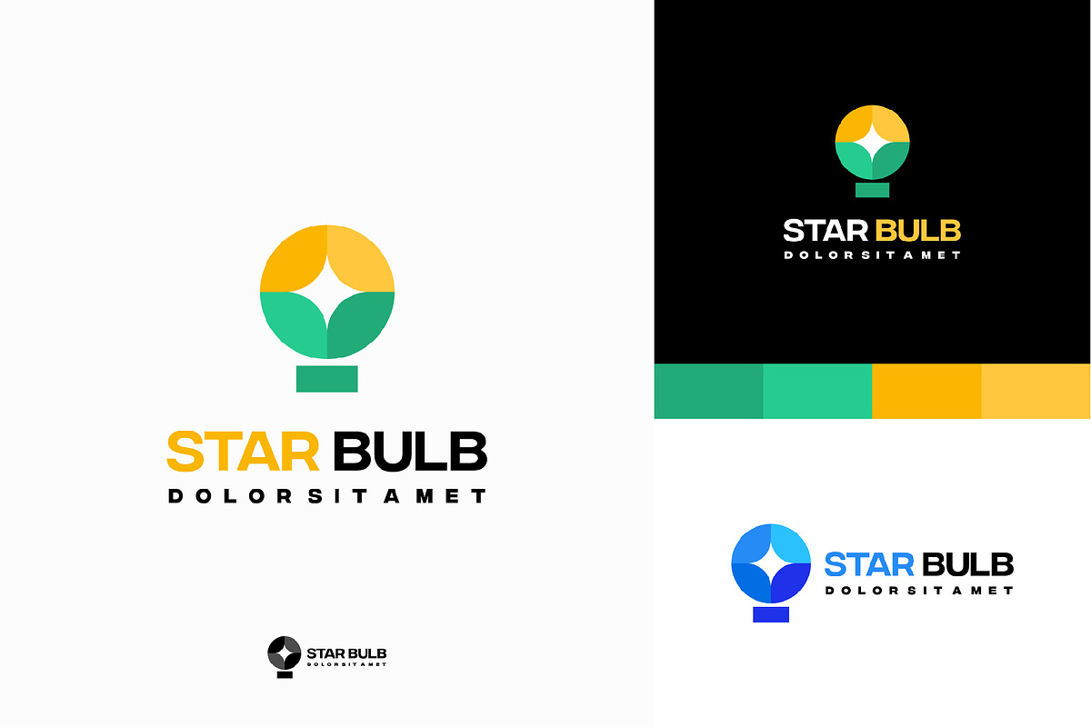 Set of Star Idea logo Template, a Branding & Logo Template by Lucky Creative (Photo 5 of 5)