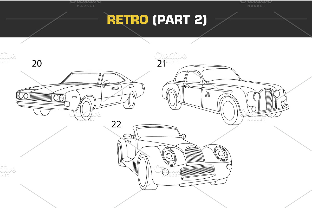 Vector Car illustrations (1st SET), an Illustration by Cartoon Lab (Photo 6 of 8)