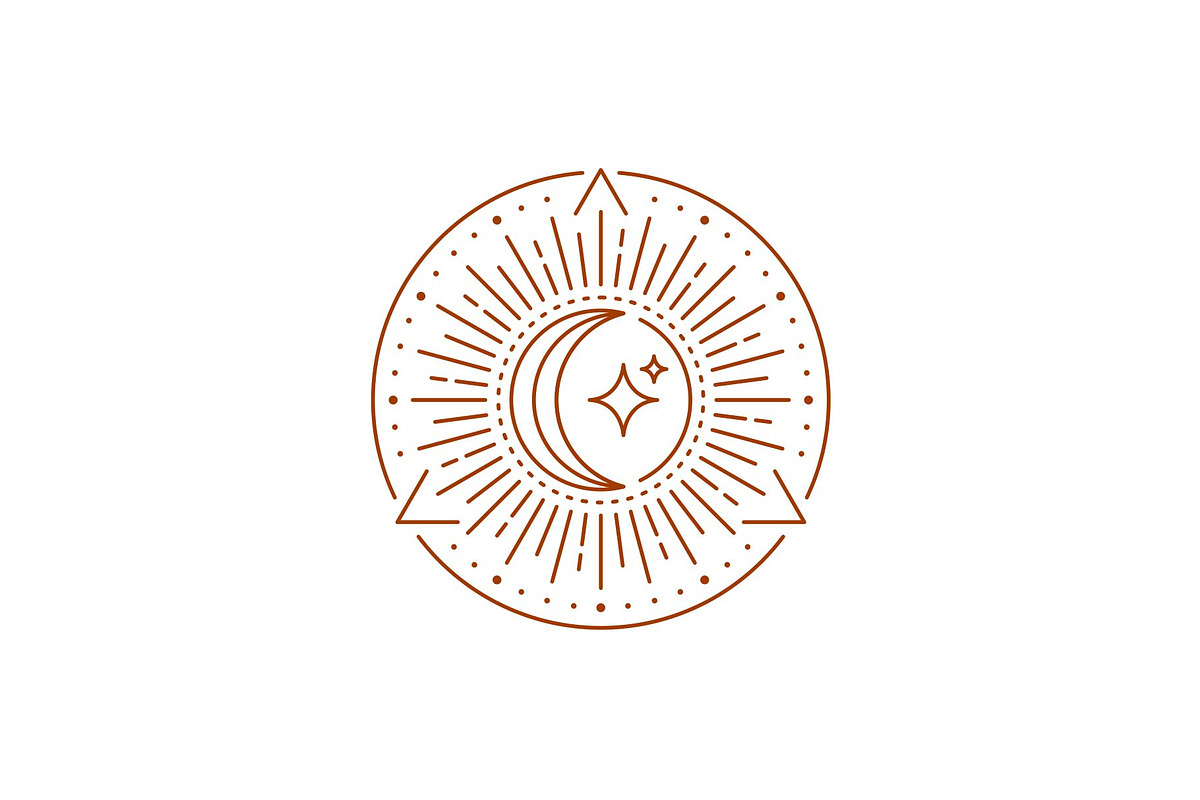 Triangle Moon and Star Logo, a Branding & Logo Template by Buqancreative (Photo 1 of 4)