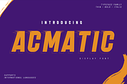 Acmatic, a Sans Serif Font by twinstd (Thumbnail 1 of 10)