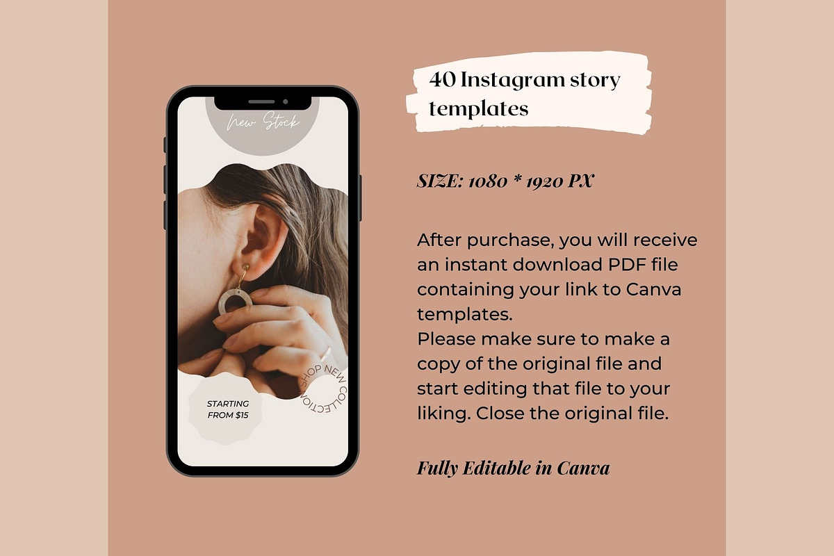 Jewelry Instagram templates Canva, a Social Media Template by Deepa ...