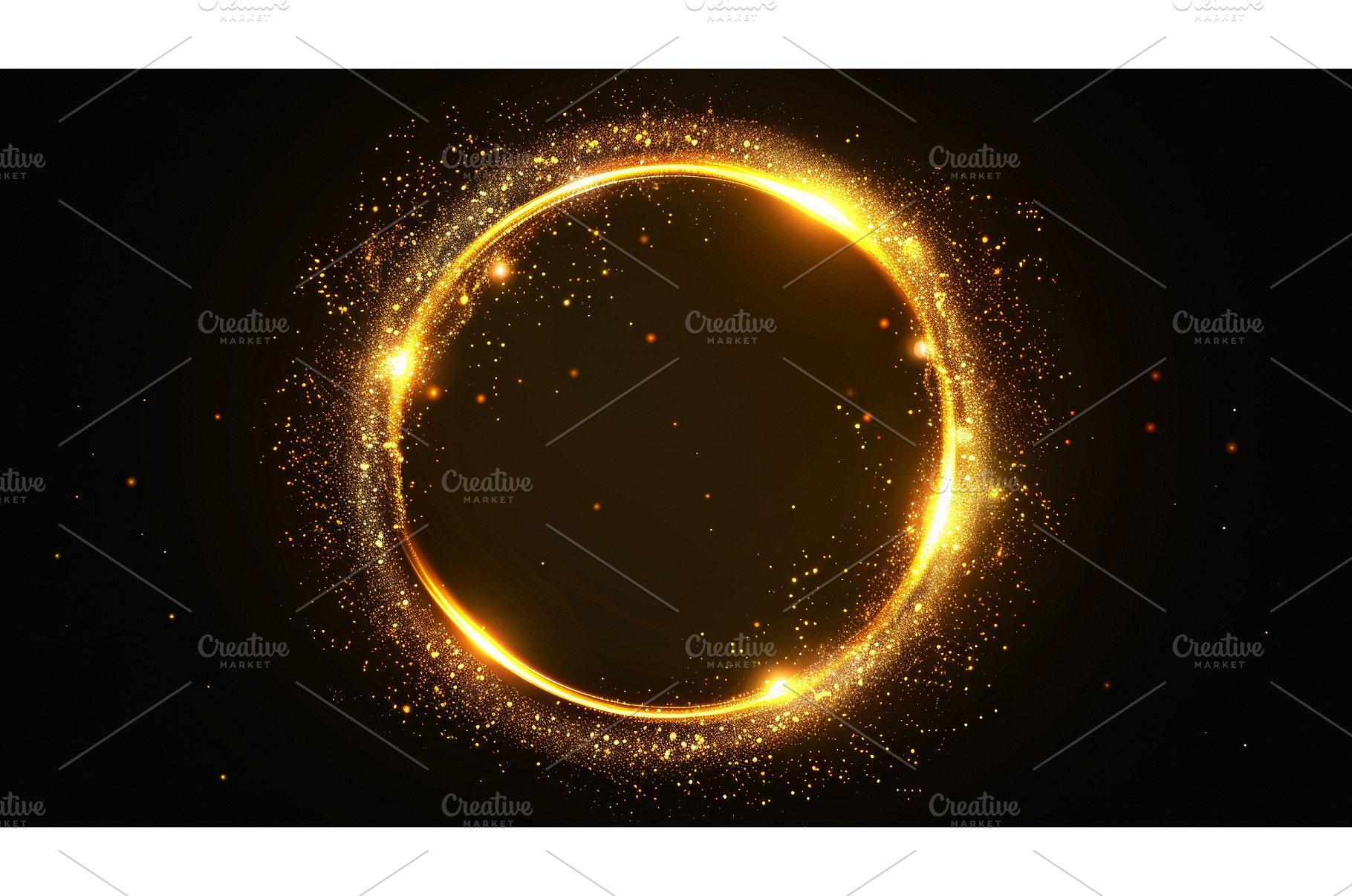 The circle frame is illuminated by, an Abstract Photo by ZinetroN