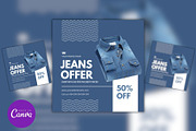 Editable Denim Jeans Sale Template, a Social Media Template by Mishek Munene (Thumbnail 2 of 4)