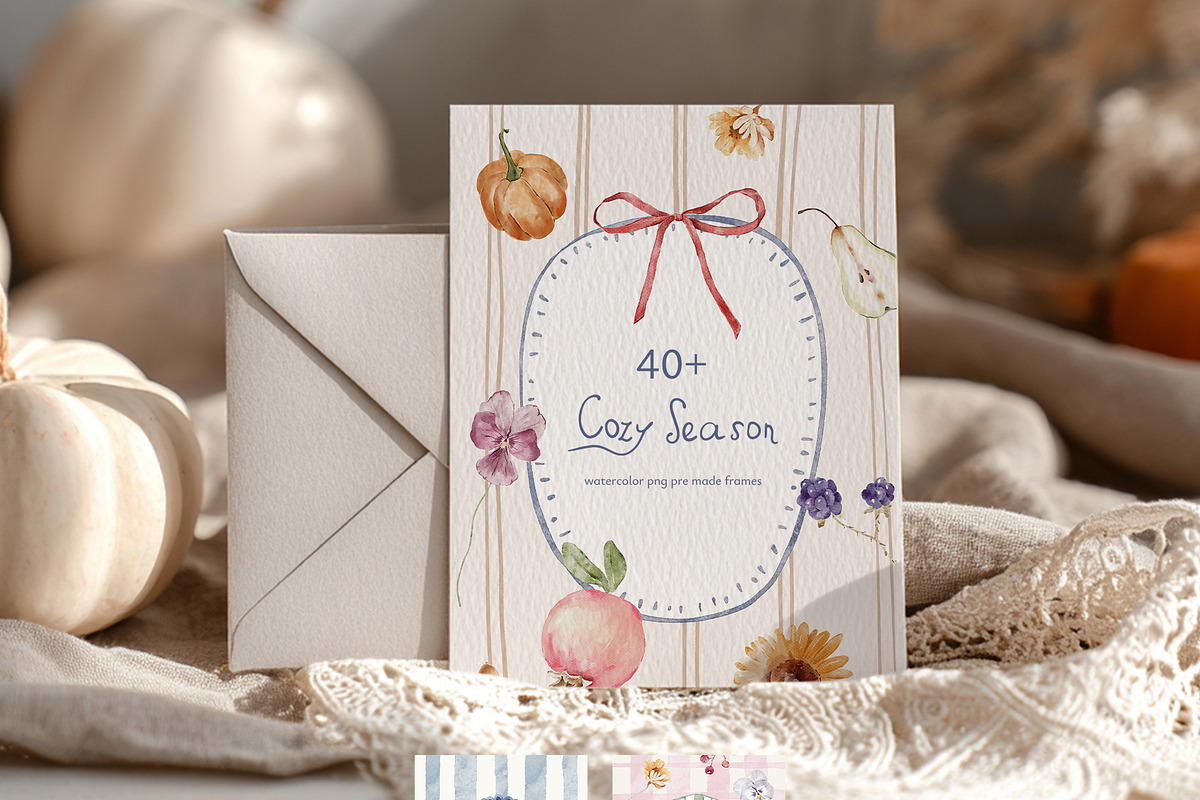 Cozy Season Watercolor Set, an Object Graphic by Watercolor_Ma (Photo 4 of 8)